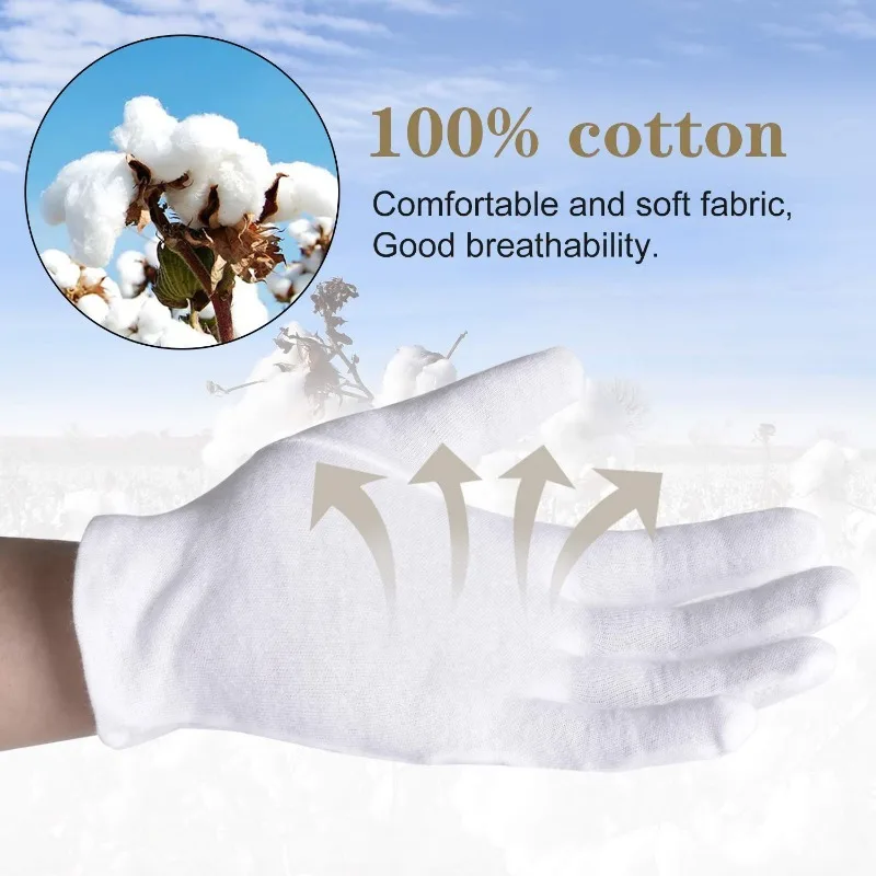 Formal Wear Gloves Men - 1 Pasang Sarung Tangan Katun Putih