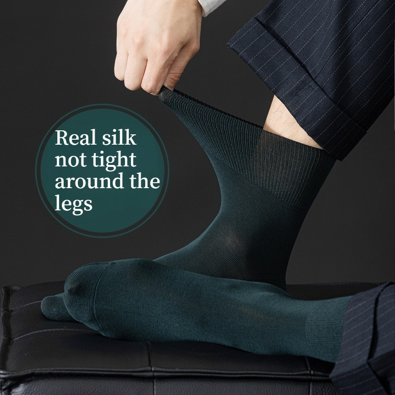 Men Formal Wear Dress - Kaos Kaki Bisnis Pria dari Sutra