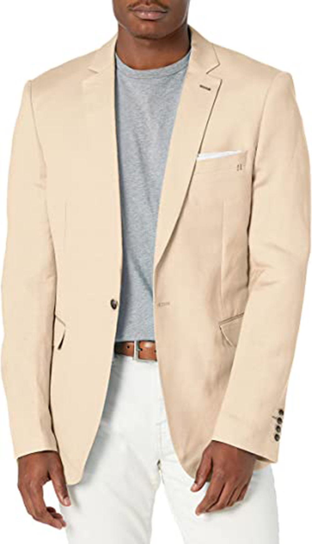Khaki Formal Wear Men - Blazer Khaki Khusus Setelan Pria Kerah