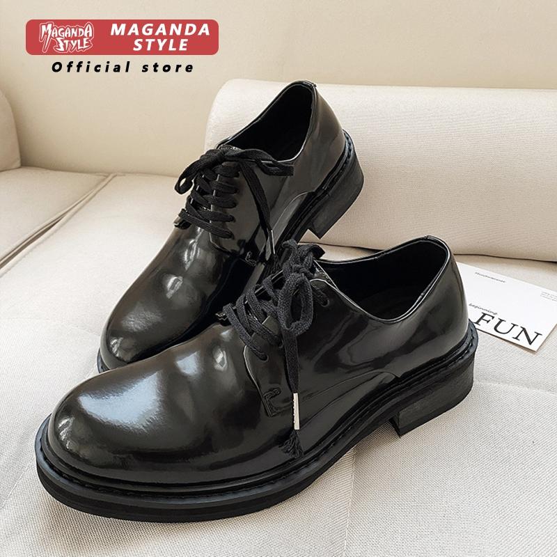 Men'S Formal Office Wear Shoes - Sepatu kulit sapi lapisan atas berlipit