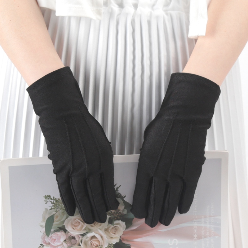 Formal Wear Gloves Men - Sarung tangan Formal hitam putih elastis,