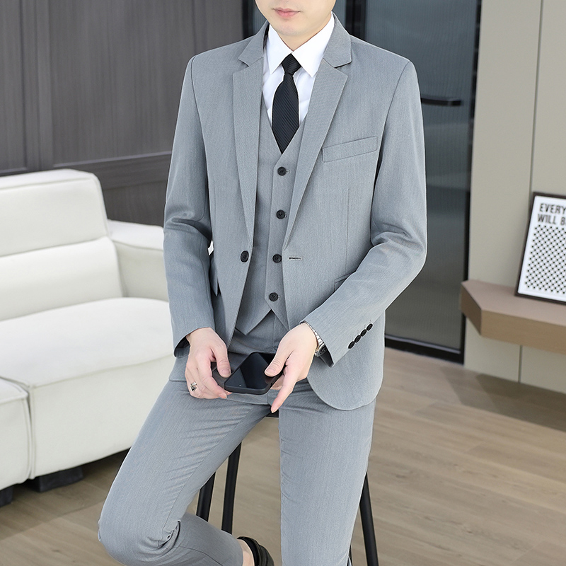 Men'S Formal Wear In Wedding - Setelan (Blazer+Rompi+Celana Panjang) Pakaian Formal Bisnis