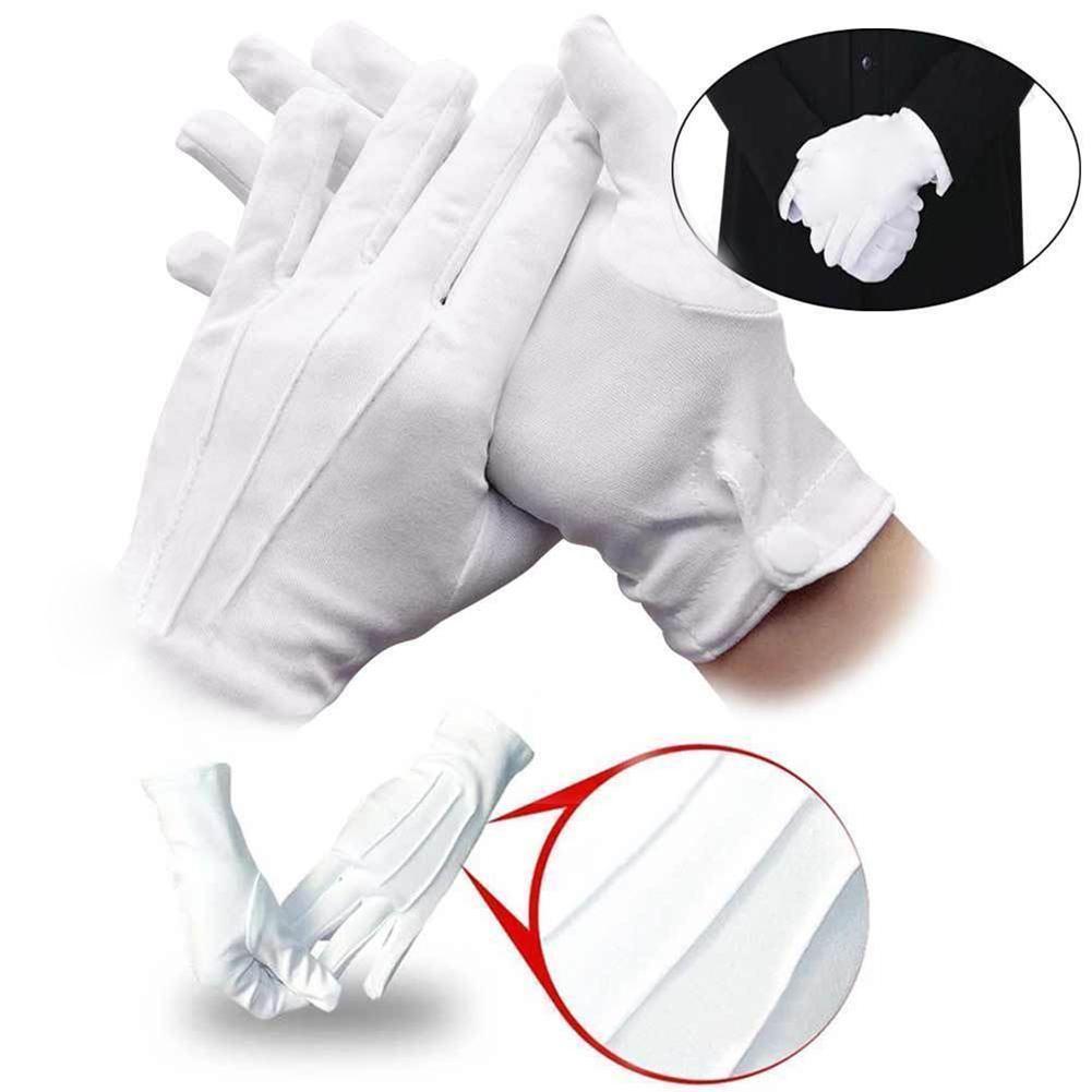 Formal Wear Gloves Men - 1 Pasang Sarung Tangan Katun Putih