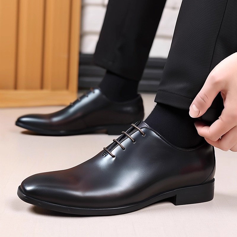 Men Formal Wear Dress - Sepatu Oxford Wholecut Pria Kulit Asli