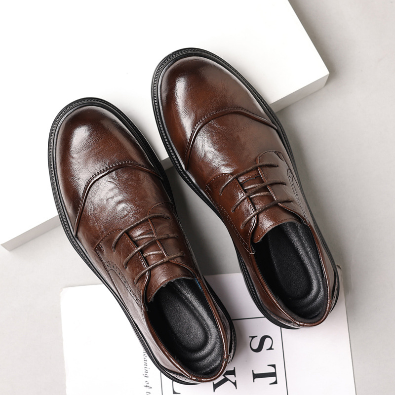 Sepatu kulit pria untuk bisnis - Men Formal Wear Dress ulasan dan harga