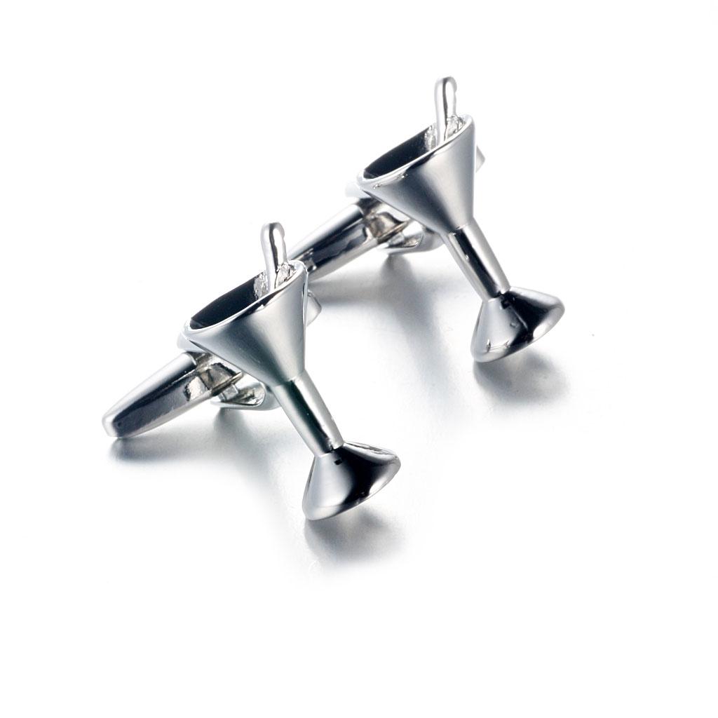 Kancing Manset Pria Kuningan P - Cufflinks Silver Set ulasan dan harga
