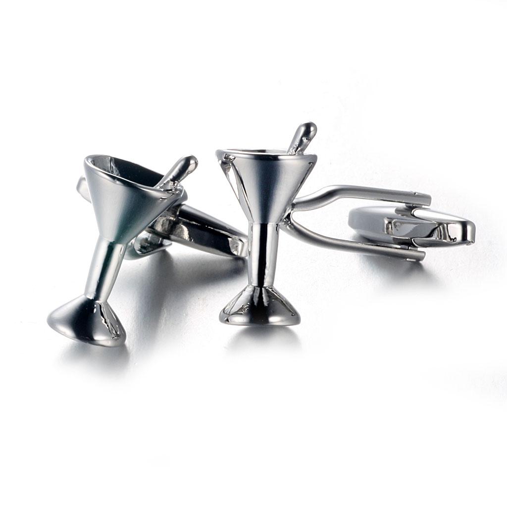 Kancing Manset Pria Kuningan P - Cufflinks Silver Set ulasan dan harga