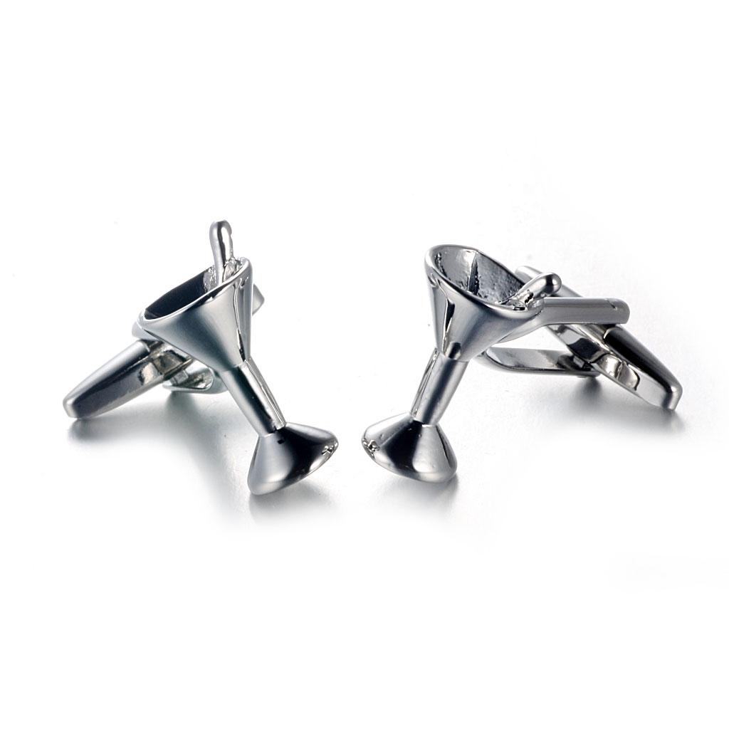 Kancing Manset Pria Kuningan P - Cufflinks Silver Set ulasan dan harga