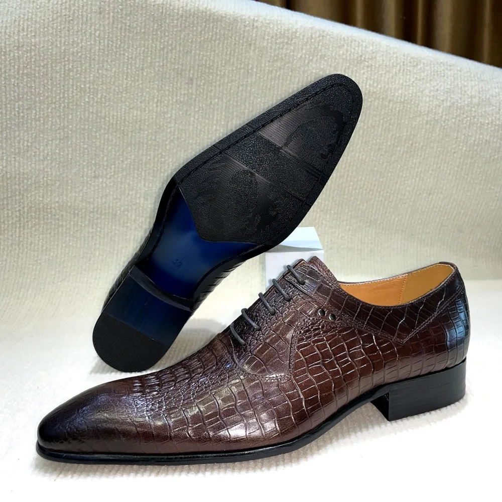 Sepatu Oxford Ujung Lancip Pri - Men Formal Wear Dress ulasan dan harga