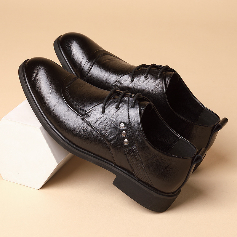 Sepatu Oxford Kulit Dengan Det - Men'S Formal Office Wear Shoes ulasan dan harga