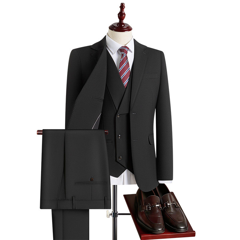 Setelan Jas Pria 3 Potong Warn - Khaki Formal Wear Men ulasan dan harga