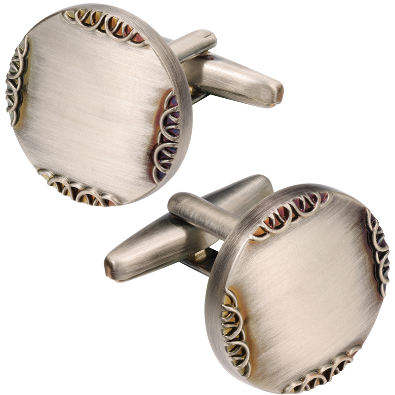 Kancing Manset Warna Perak Kun - Cufflinks Silver Set ulasan dan harga