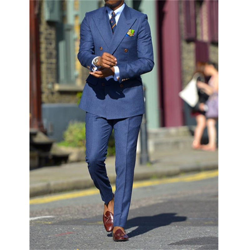 Jas Pria Formal Biru Gelap Dua - Men'S Formal Wear In Wedding ulasan dan harga