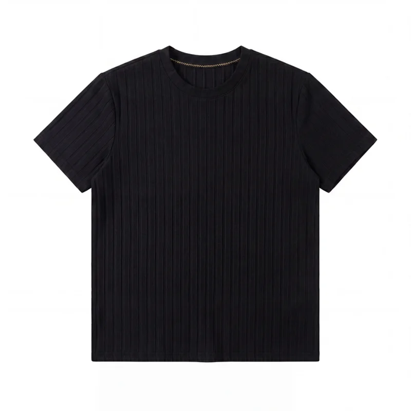 Kaos Ribbed Kasual Bisnis Untu - Young Men Formal Wear ulasan dan harga