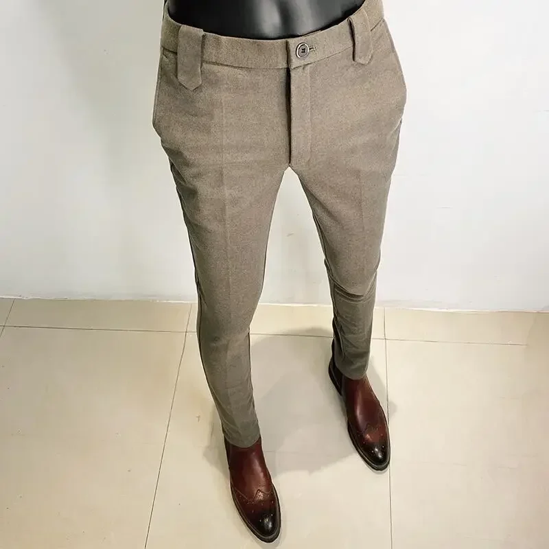 Celana setelan wol tebal pria, - Men Formal Wear Dress ulasan dan harga