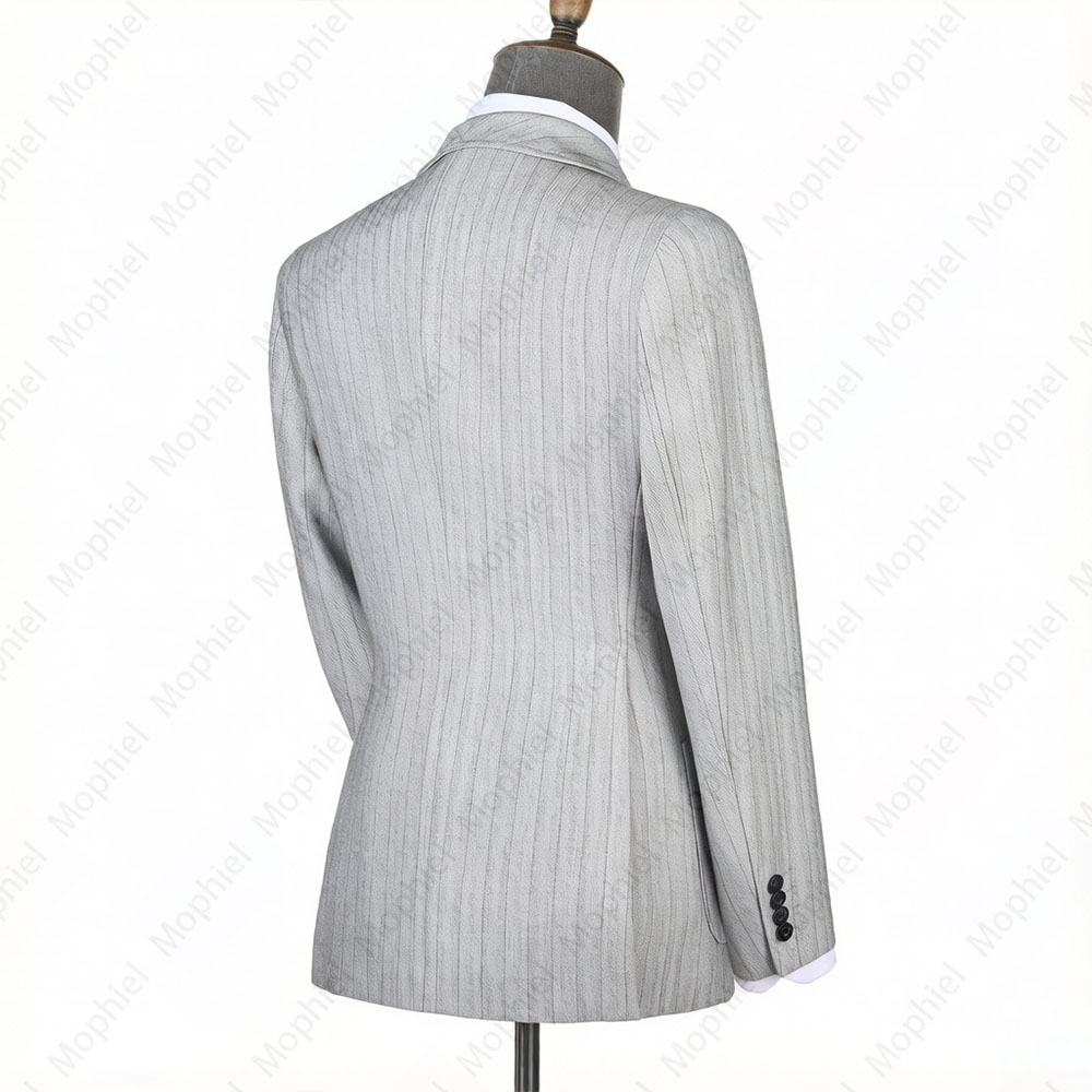 Jas Pria Mophiel Abu-Abu Muda  - Men'S Formal Wear In Wedding ulasan dan harga