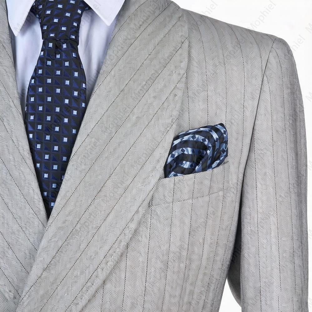 Jas Pria Mophiel Abu-Abu Muda  - Men'S Formal Wear In Wedding ulasan dan harga