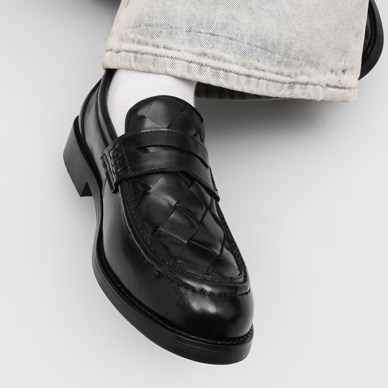 Sepatu Loafer Penny Rajutan Ta - Men'S Formal Office Wear Shoes ulasan dan harga