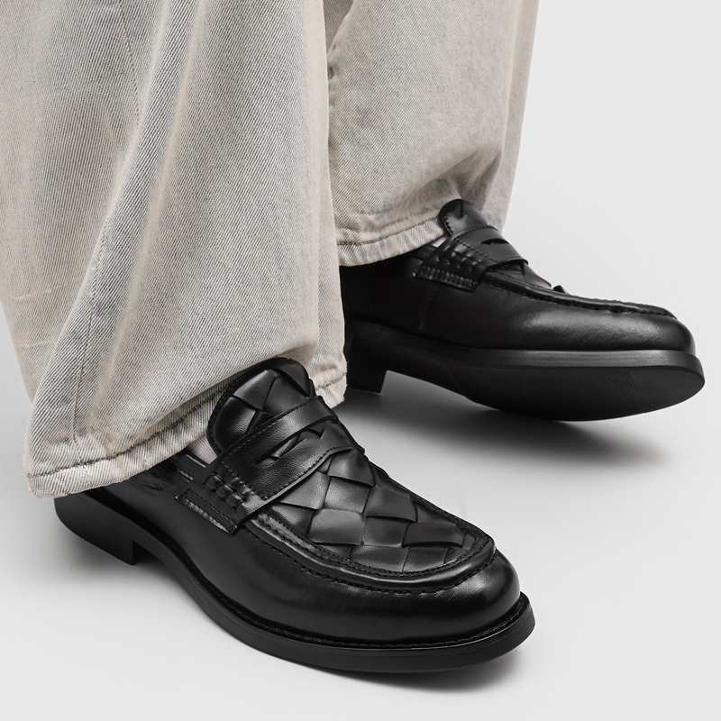 Sepatu Loafer Penny Rajutan Ta - Men'S Formal Office Wear Shoes ulasan dan harga