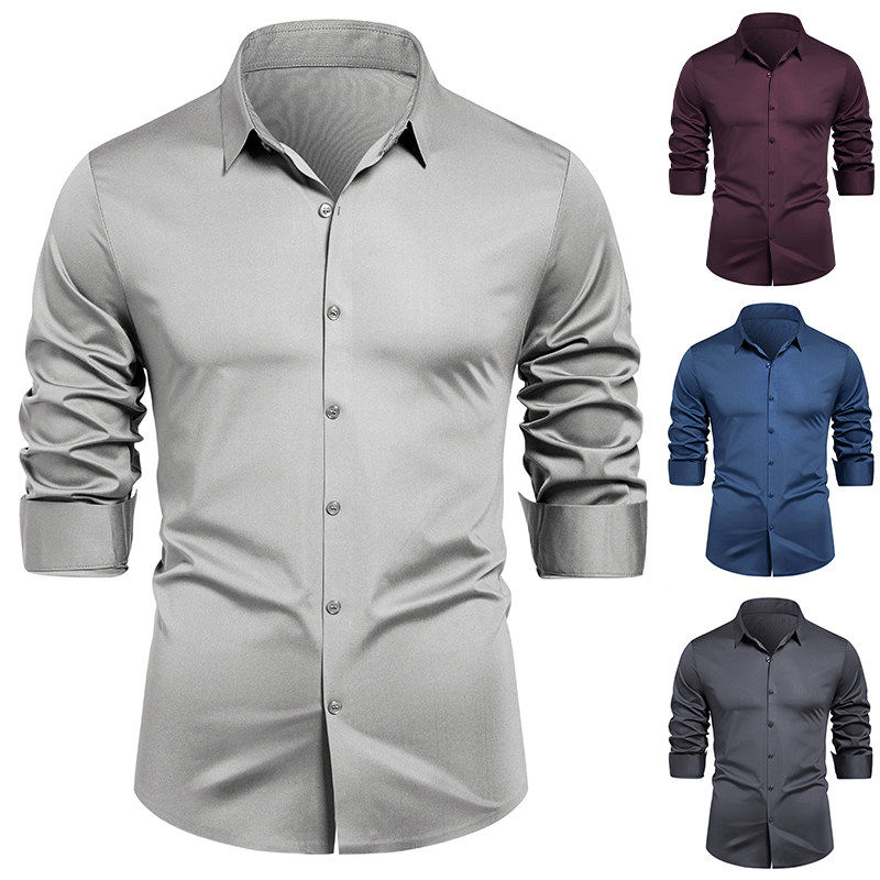 Kemeja Kerja Formal Kelas Atas - Young Men Formal Wear ulasan dan harga
