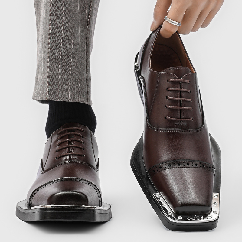 Sepatu kulit pria - gaya forma - Men Formal Wear Look ulasan dan harga