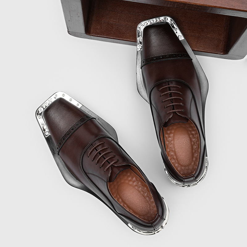 Sepatu kulit pria - gaya forma - Men Formal Wear Look ulasan dan harga