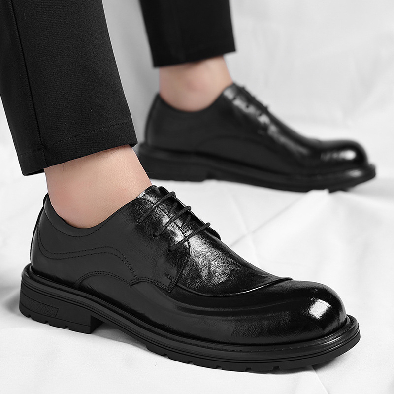 Sepatu Kulit Asli Coklat Mengk - Men'S Formal Wear In Wedding ulasan dan harga
