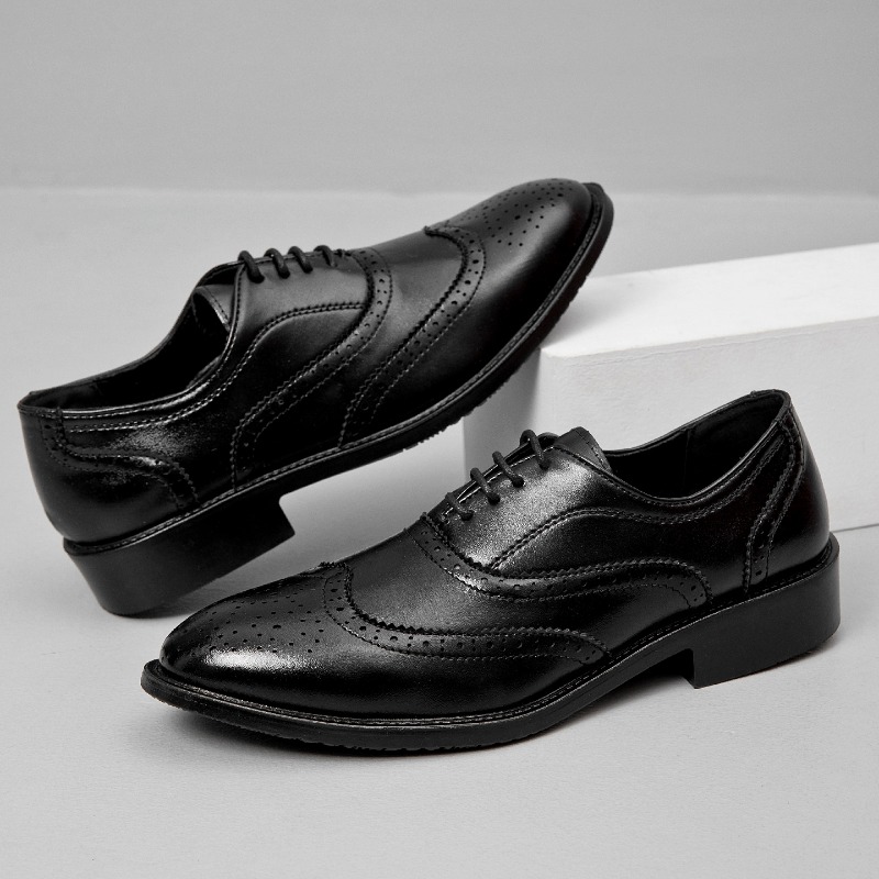 Sepatu Kulit Formal Gaya Klasi - Men'S Formal Office Wear Shoes ulasan dan harga