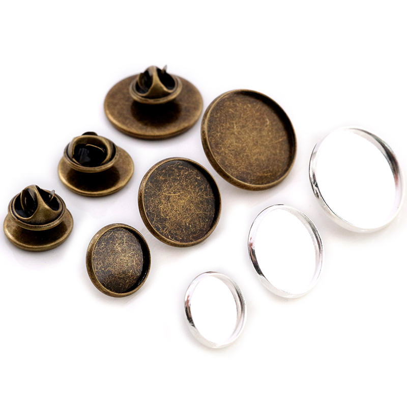 10 Pcs 12-20 Mm Ukuran Bagian  - Cufflinks Silver Set ulasan dan harga