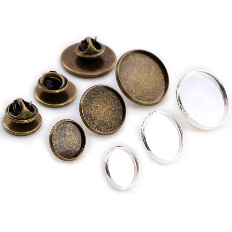 10 Pcs 12-20 Mm Ukuran Bagian  - Cufflinks Silver Set ulasan dan harga