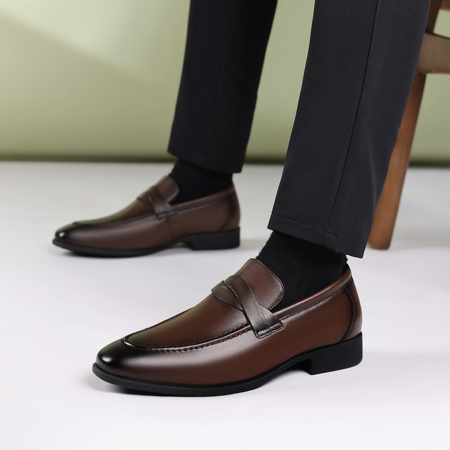 Sepatu kulit pria untuk pakaia - Men'S Formal Office Wear Shoes ulasan dan harga
