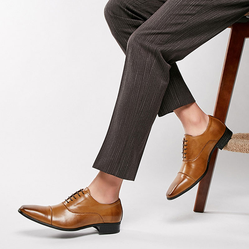 Sepatu Pria Bisnis Model Terba - Young Men Formal Wear ulasan dan harga
