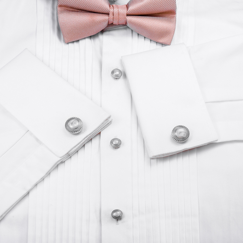 HAWSON Set Kancing Manset dan  - Cufflinks Silver Set ulasan dan harga