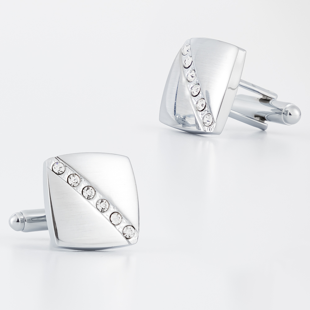 Set Kancing Manset dan Penjepi - Cufflinks Silver Set ulasan dan harga