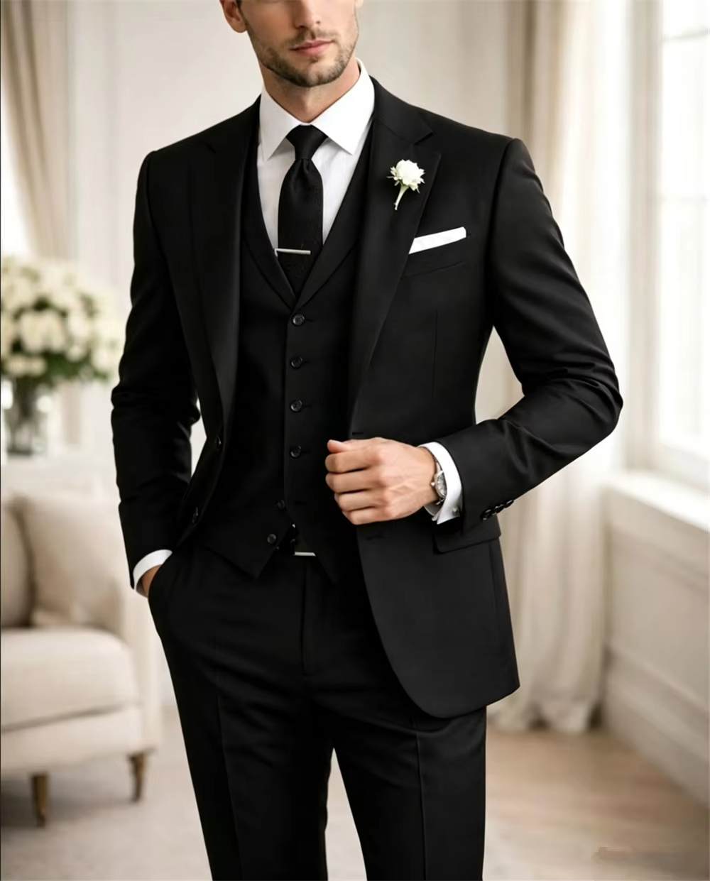Jas Pria Khaki Mewah Buatan Kh - Khaki Formal Wear Men ulasan dan harga