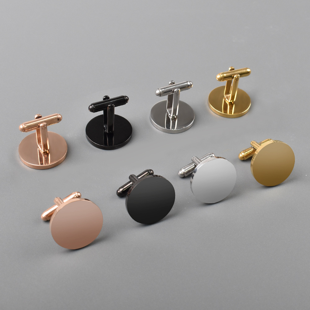 2 Buah/Set Kancing Manset Loga - Cufflinks Silver Set ulasan dan harga