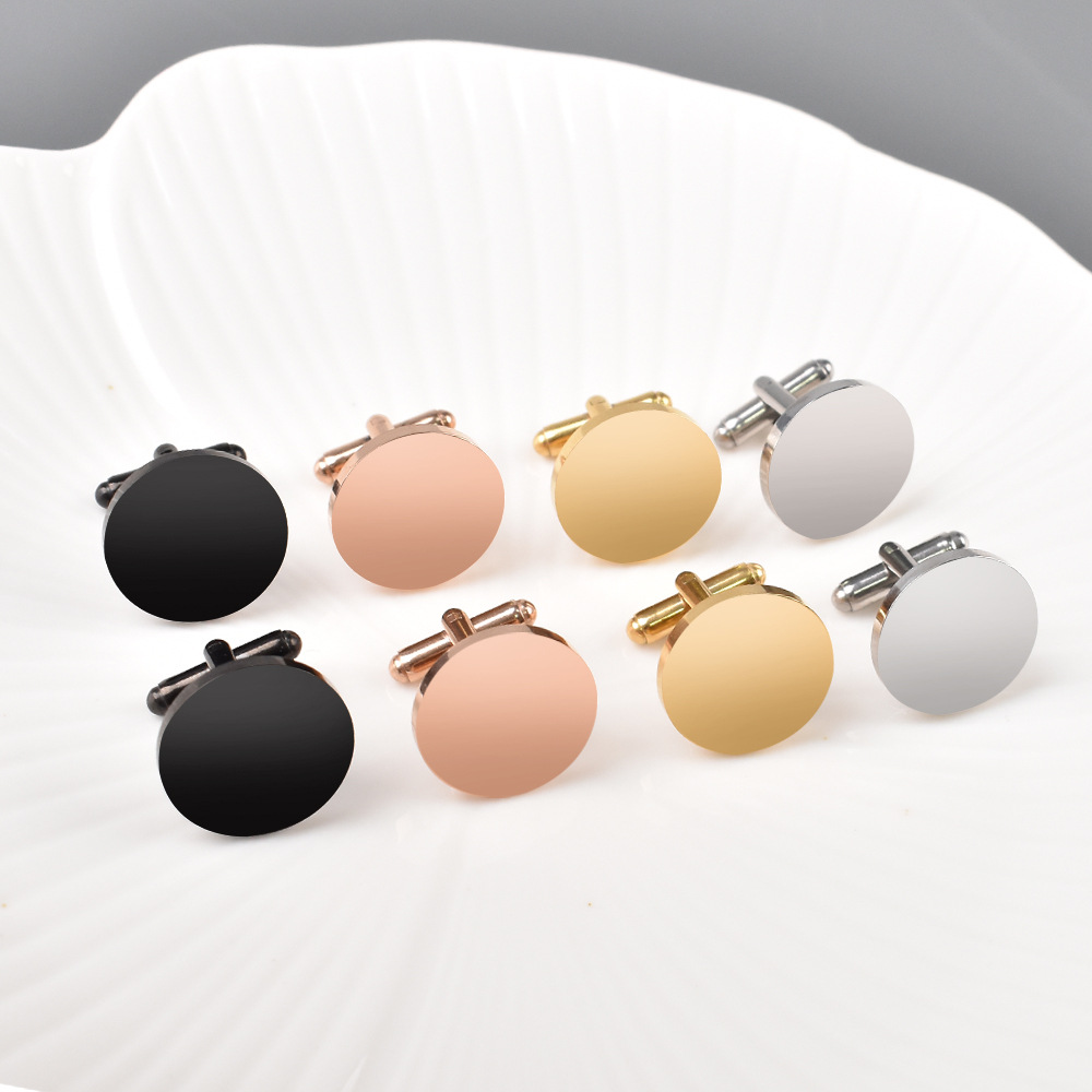 2 Buah/Set Kancing Manset Loga - Cufflinks Silver Set ulasan dan harga