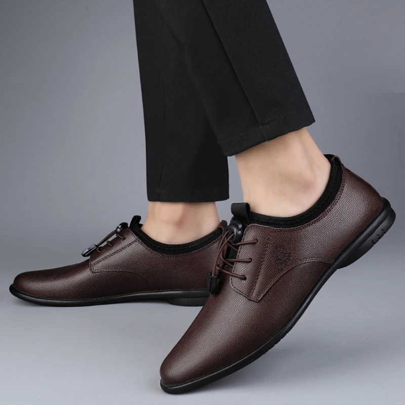 XIHAHA Sepatu Kulit Pria Sol L - Men'S Formal Office Wear Shoes ulasan dan harga