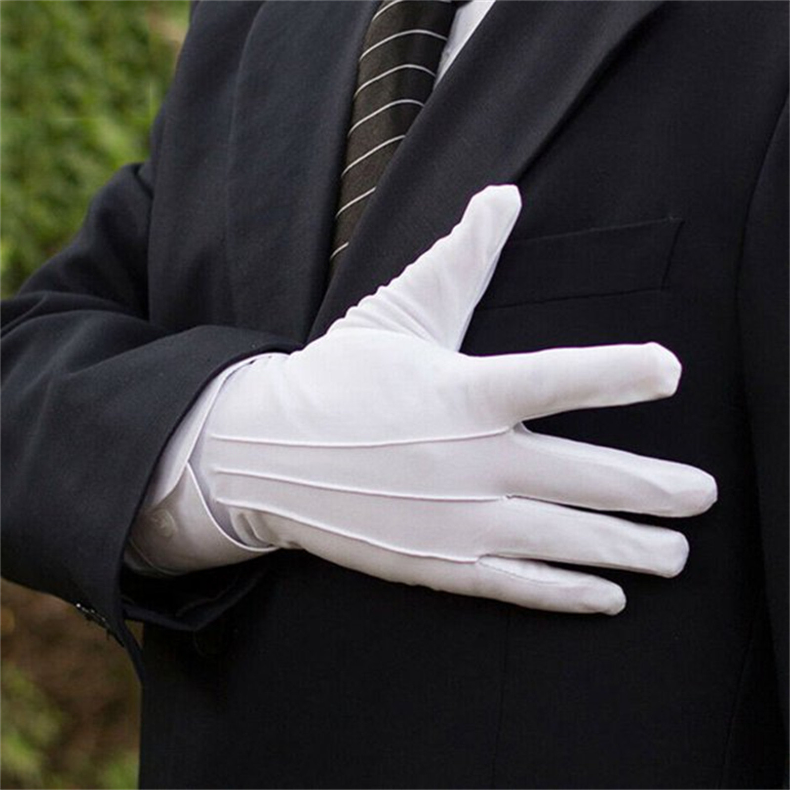 Sarung Tangan Katun Putih Pria - Formal Wear Gloves Men ulasan dan harga