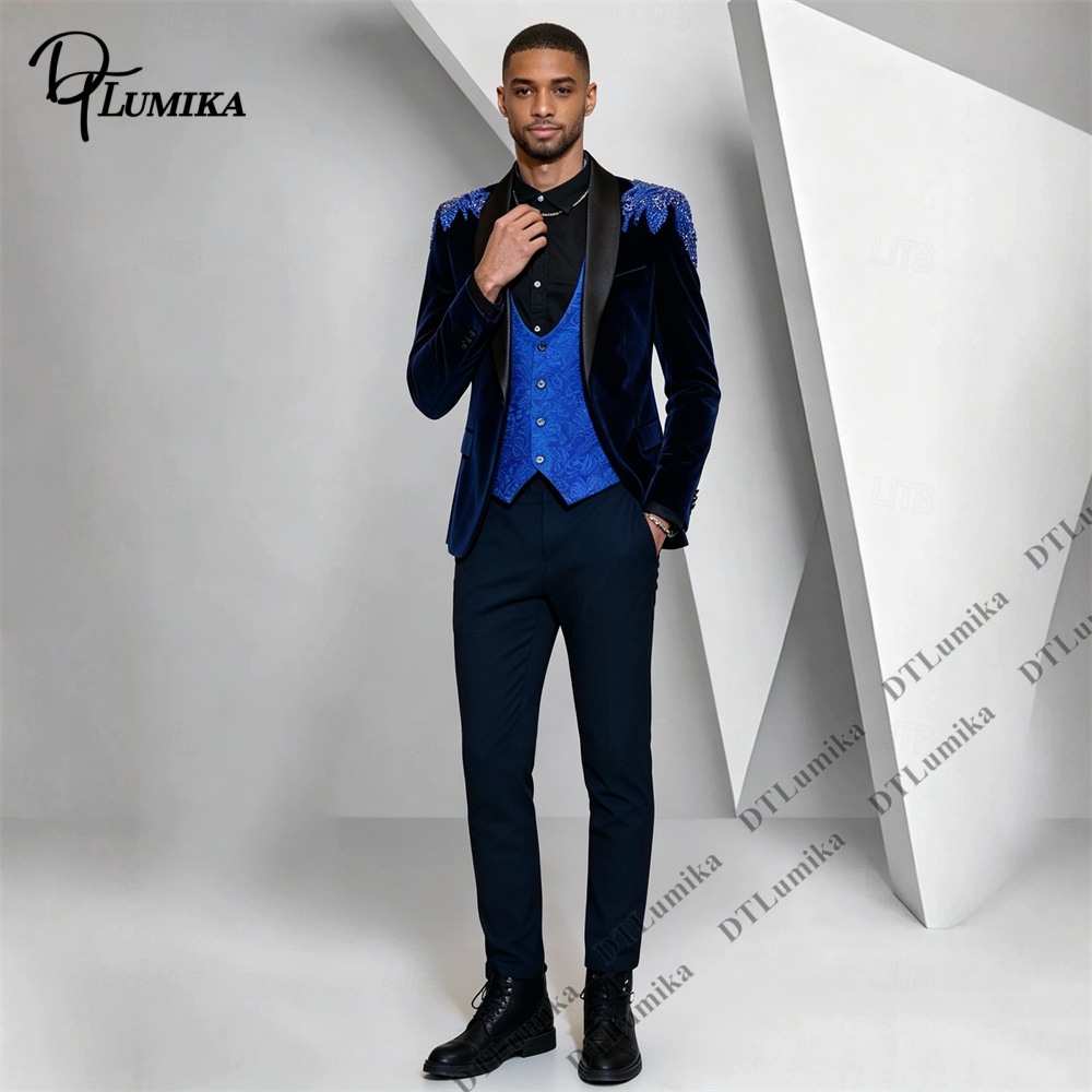 Setelan Pria 3 Potong Bahan Be - Men'S Formal Wear In Wedding ulasan dan harga
