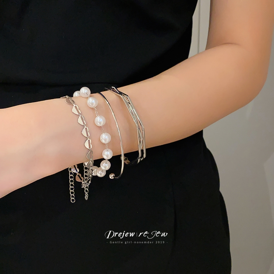DREJEW 4 Buah Set Gelang Ranta - Cufflinks Silver Set ulasan dan harga
