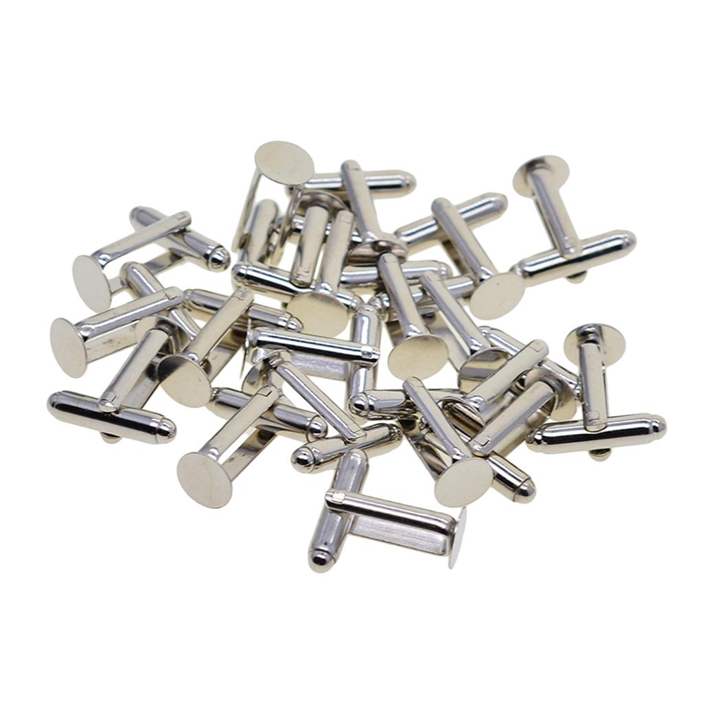20Pc Kancing Manset Berlapis P - Cufflinks Silver Set ulasan dan harga