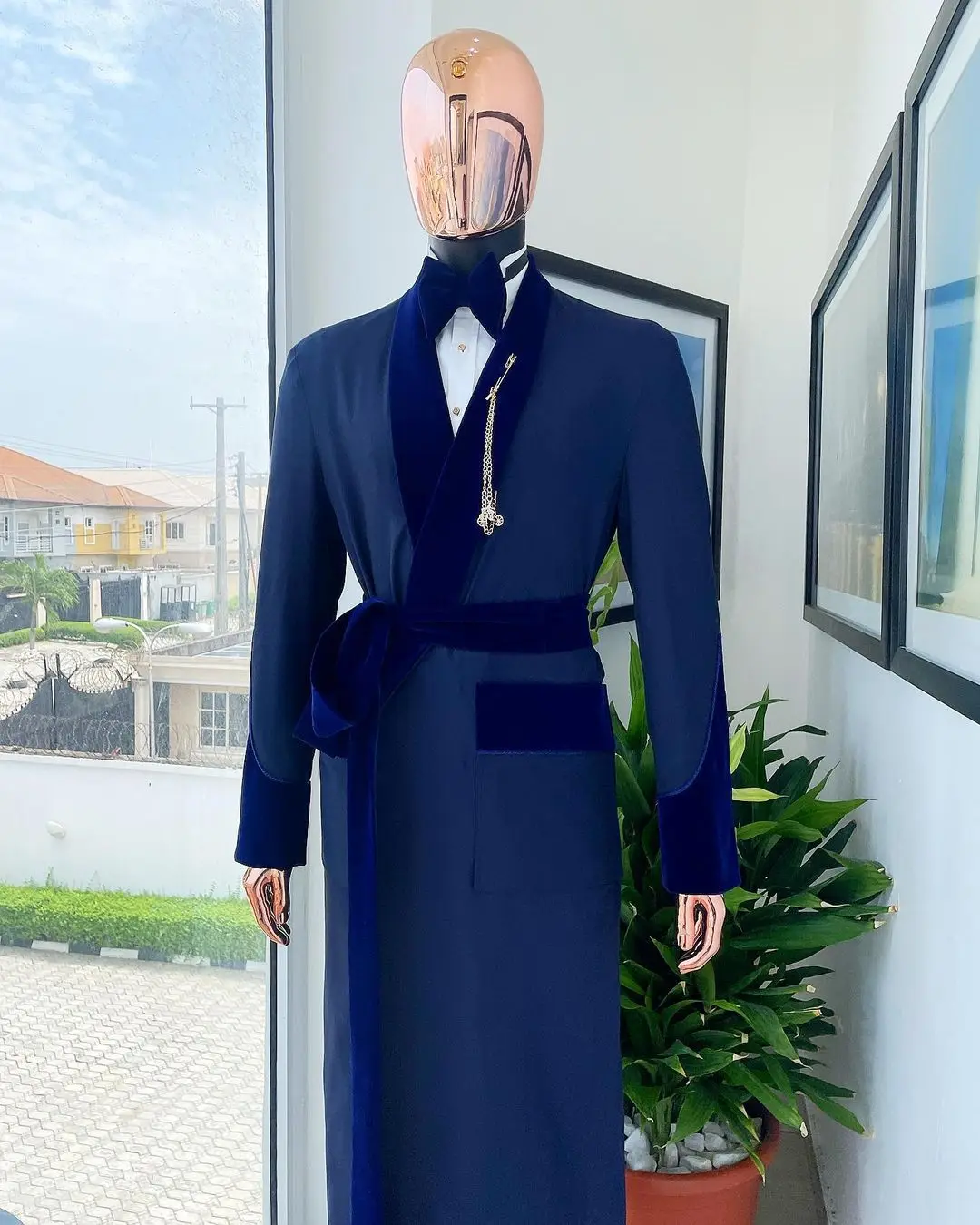 Jaket Panjang Pria Royal Blue, - Men Formal Wear Dress ulasan dan harga